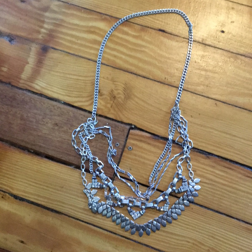 Silver convertible necklace